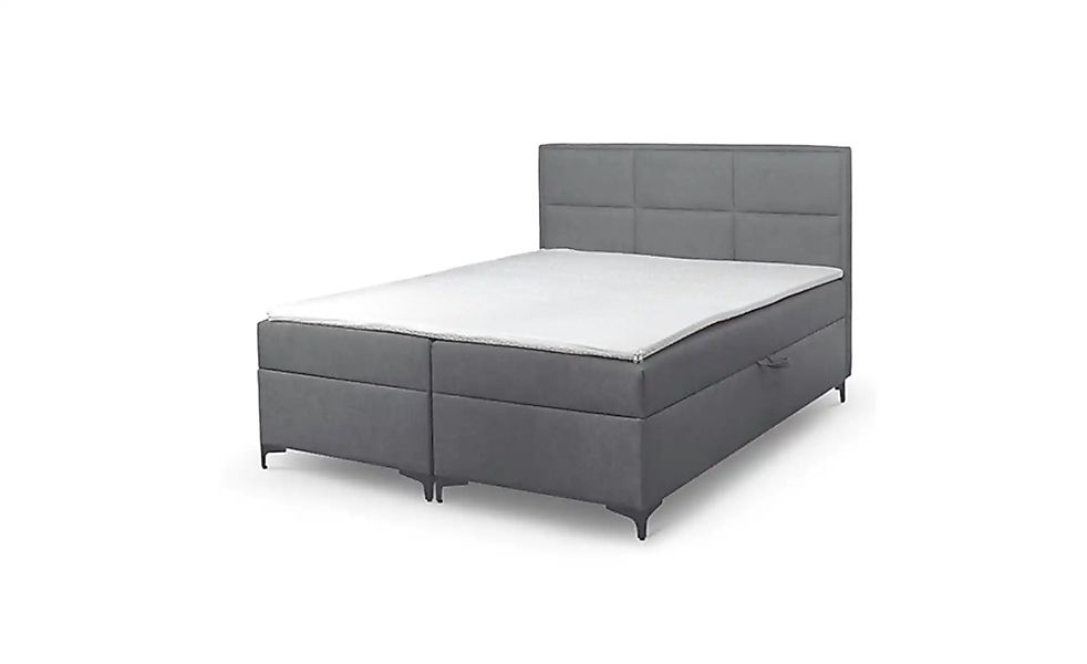 Boxbett mit Bettkasten Vaduz ¦ grau ¦ Maße (cm): B: 180 H: 110 Betten > Pol günstig online kaufen