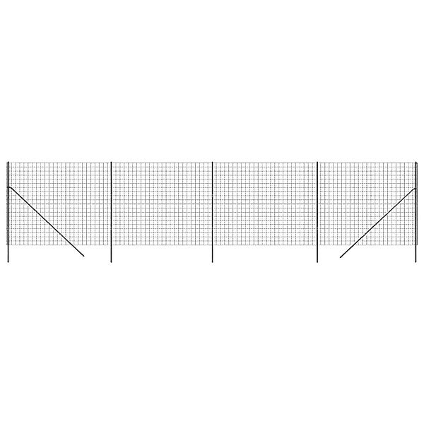 vidaXL Gartenzaun Maschendrahtzaun Anthrazit 1,4x10 m günstig online kaufen