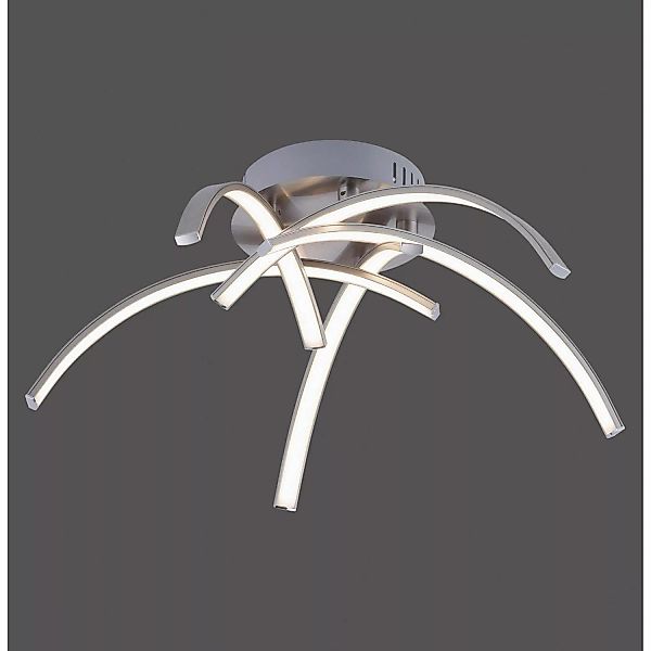 Just Light.  LED-Deckenleuchte Valerie Stahl 47 x 47 cm günstig online kaufen