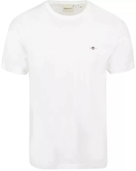 Gant T-shirt Shield Logo Weiß - Größe L günstig online kaufen