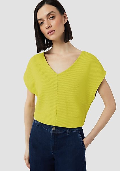 comma Kurzarmshirt Relaxed-Fit-Shirt mit Struktur und günstig online kaufen