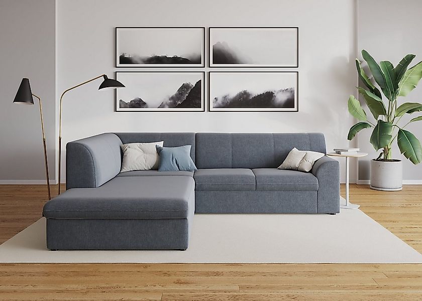 DOMO collection Ecksofa "Topper zeitlos elegant, kompakte Stellmaße, OTTOs günstig online kaufen
