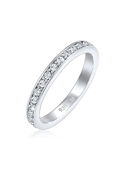 Elli Fingerring Memoire Verlobung Kristalle 925 günstig online kaufen