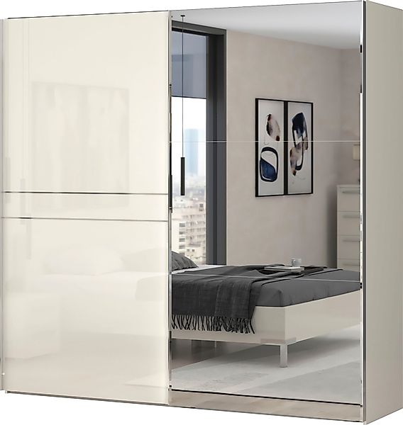 Places of Style Schwebetürenschrank "Piano, mit Einlegeböden und Kleidersta günstig online kaufen