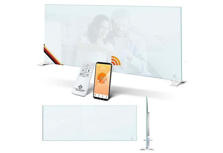 KESSER Paneelheizkörper, Infrarotheizung Glaskonvektor Glasheizung Energies günstig online kaufen