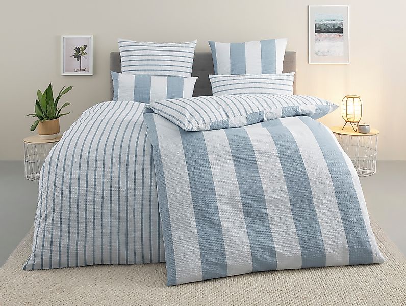 Home affaire Bettwäsche Sari, Seersucker, 2 günstig online kaufen
