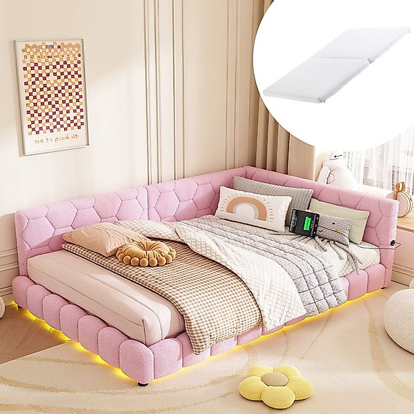 HAUSS SPOLE Schlafsofa 140x200cm mit Umgebungslicht, günstig online kaufen