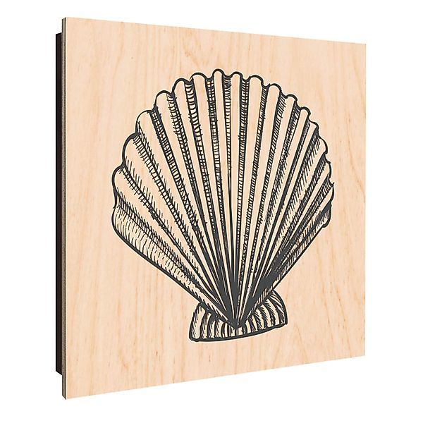 Banjado Großer Schlüsselkasten Holz 30x30cm Schwarz Scharnier Links 50 Hake günstig online kaufen