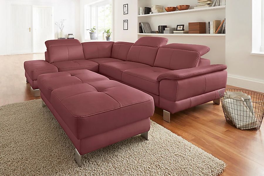 exxpo - sofa fashion Ecksofa "Mantua, bequem, inkl. Kopfteilfunktion, Breit günstig online kaufen
