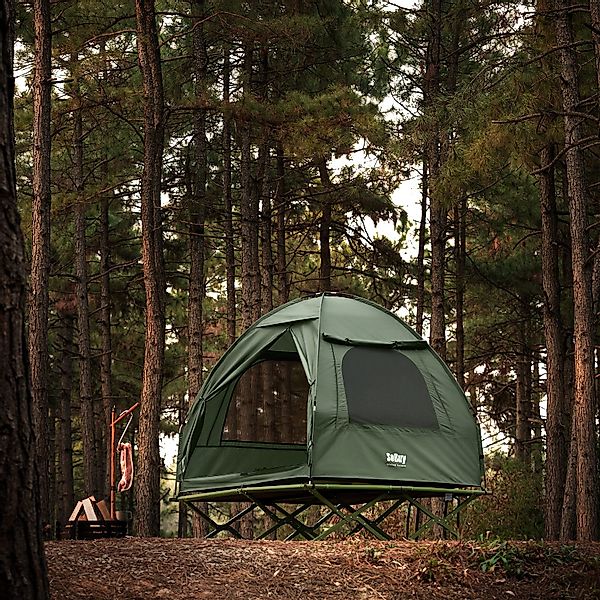 SoBuy 3in1-Zelt Campingzelt Outdoor 2 Person Grau 193x188x145cm OGS32-II-L- günstig online kaufen