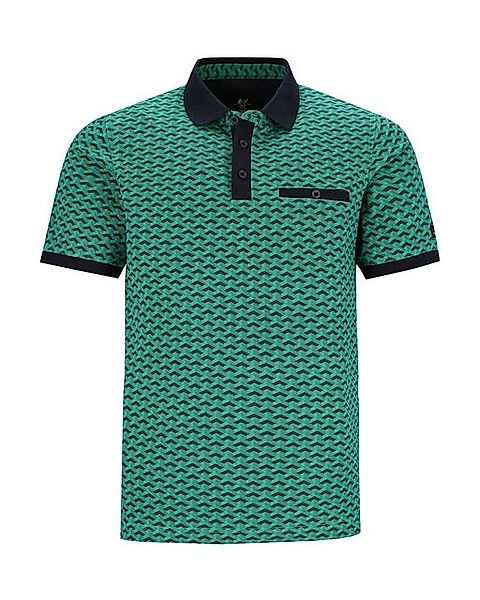 Hajo Poloshirt Piqué-Polo mit "Escher"-Print allover günstig online kaufen