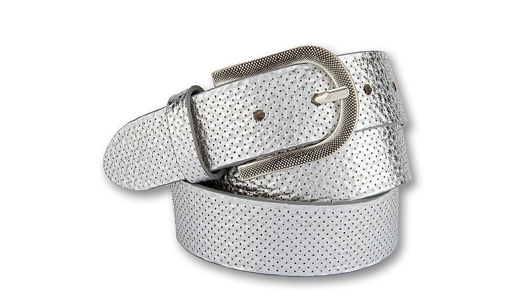 BERND GÖTZ Ledergürtel mit elegant pointiertem Pixel-Look günstig online kaufen