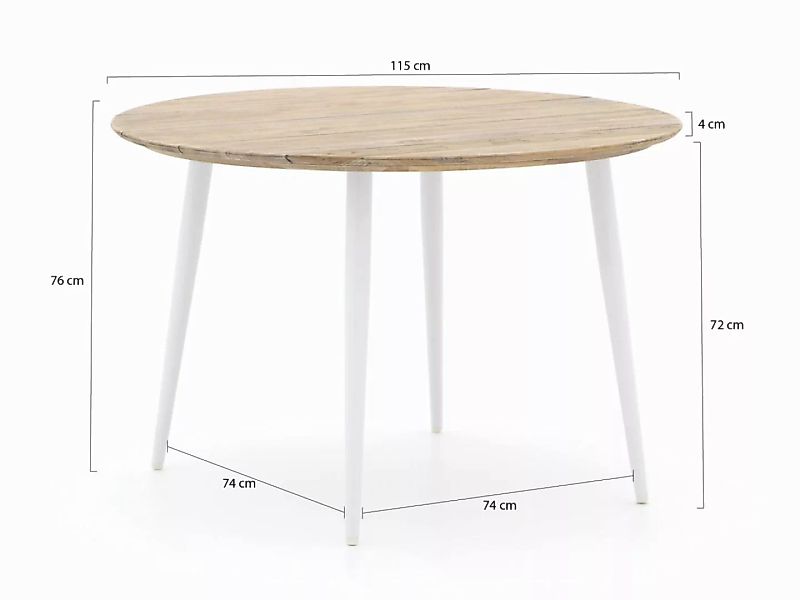 Bellagio Falcade Gartentisch ø 115 cm günstig online kaufen