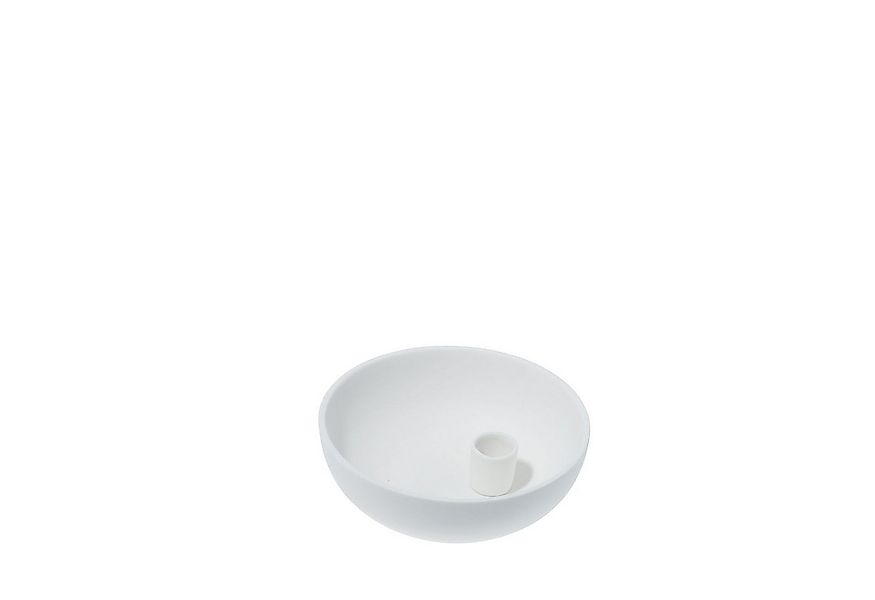 Storefactory Kerzenständer Kerzenhalter LIDATORP S weiß, Ø 15x5 cm günstig online kaufen