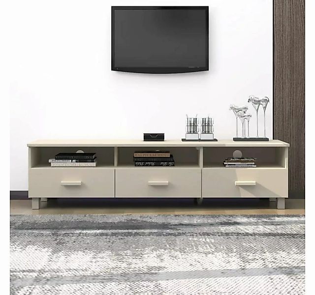 furnicato TV-Schrank HAMAR Honigbraun 158x40x40 cm Massivholz Kiefer günstig online kaufen