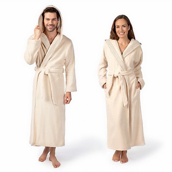 Möve Unisex-Bademantel Chenillebiesen, ideal für Sauna günstig online kaufen