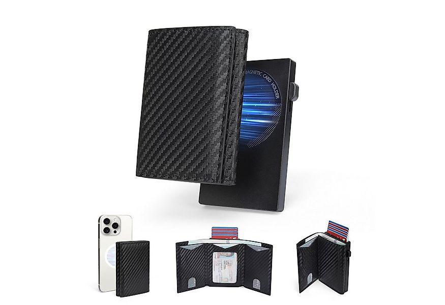 Fomax Mini Geldbörse Smart Wallet + RFID Schutz,für viele Karten - praktisc günstig online kaufen