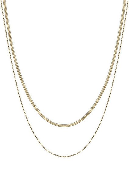 Hey Happiness Edelstahlkette Damen Layer mehrschichtig, Kordel Schlange Ket günstig online kaufen