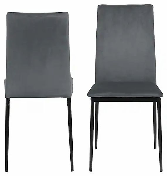 ACTONA GROUP Esszimmerstuhl »Demina«, (Set), 4 St., in Samtvelours oder Kun günstig online kaufen