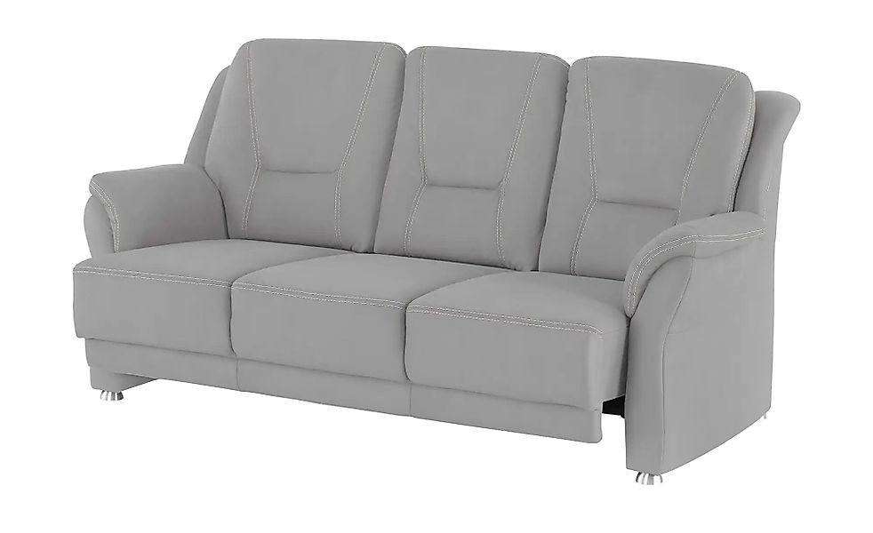 meinSofa Sofa 3-sitzig aus Mikrofaser Wilma ¦ grau ¦ Maße (cm): B: 198 H: 9 günstig online kaufen