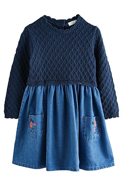 Next Strickkleid Jeanskleid aus Strick (1-tlg) günstig online kaufen