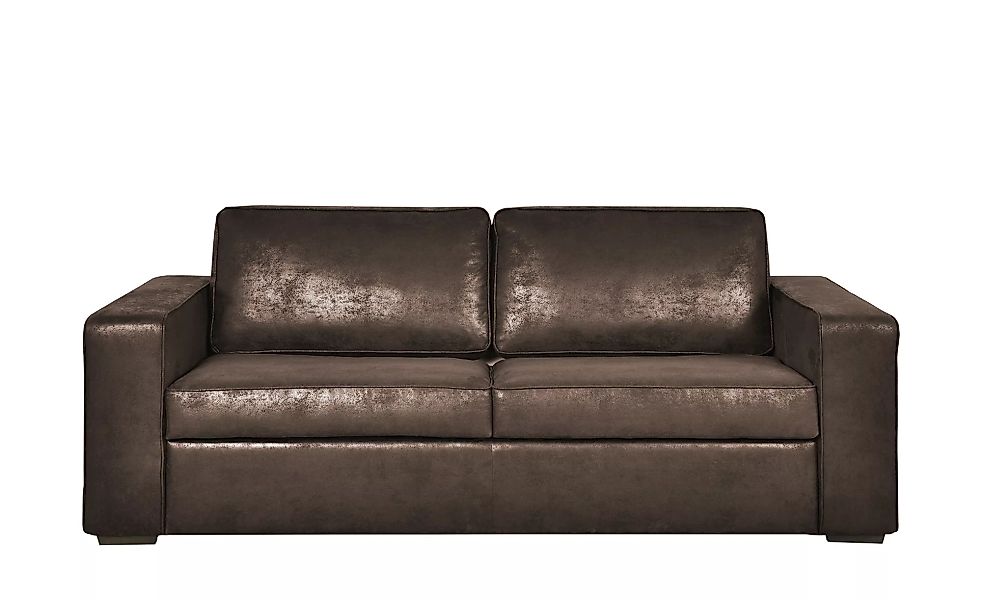 Schlafsofa - braun - 206 cm - 88 cm - 95 cm - Polstermöbel > Sofas > 3-Sitz günstig online kaufen