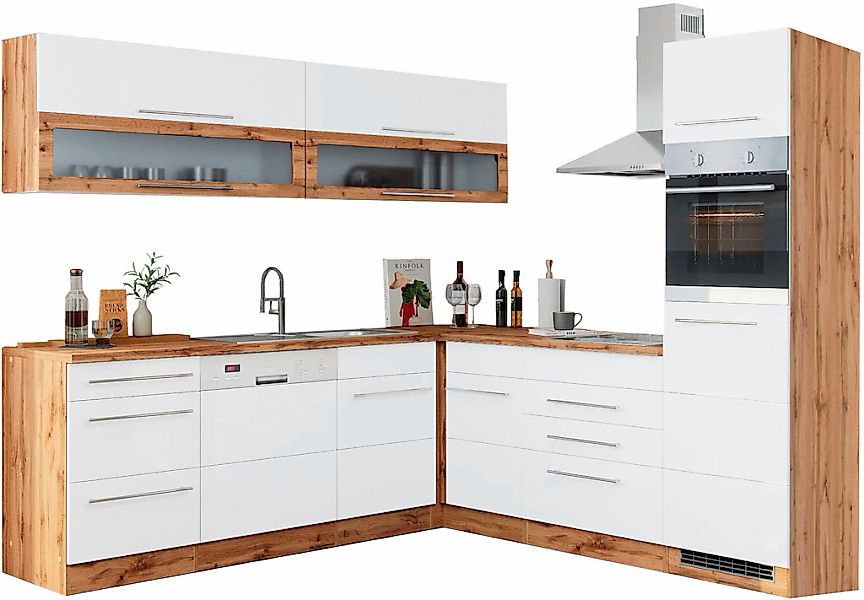 KOCHSTATION Winkelküche "KS-Wien" Stellbreite 220 x 250 cm, wahlweise mit E günstig online kaufen