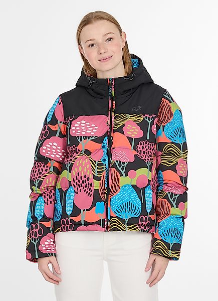 Ragwear Steppjacke "AMAZZE PRINT" mit Kapuze Reißverschluss mit Kinnschutz günstig online kaufen