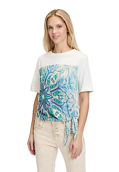 Cartoon Kurzarmshirt Cartoon Damen Rundhals-Shirt mit günstig online kaufen