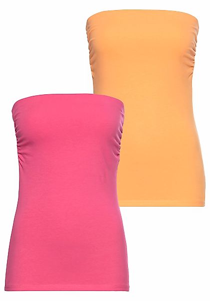 Laura Scott Bandeautop, (2-er Pack), trägerlos und figurbetont günstig online kaufen