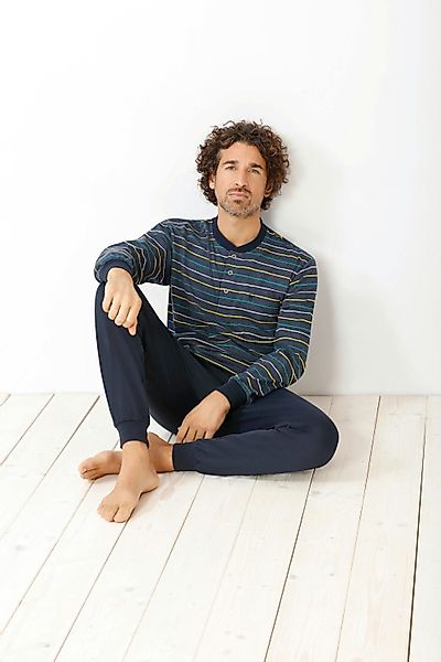 Hajo Pyjama Hajo, Schlafanzug Klima-Komfort 53769 günstig online kaufen