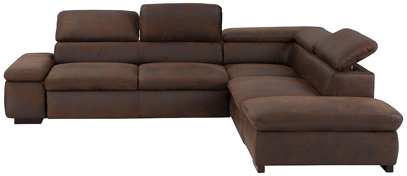 Home affaire Ecksofa "Alberto L-Form" mit Kopfteilverstellung, wahlweise mi günstig online kaufen