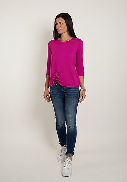 Seidel Moden 3/4-Arm-Shirt mit Raff-Detail vorne - MADE IN GERMANY günstig online kaufen