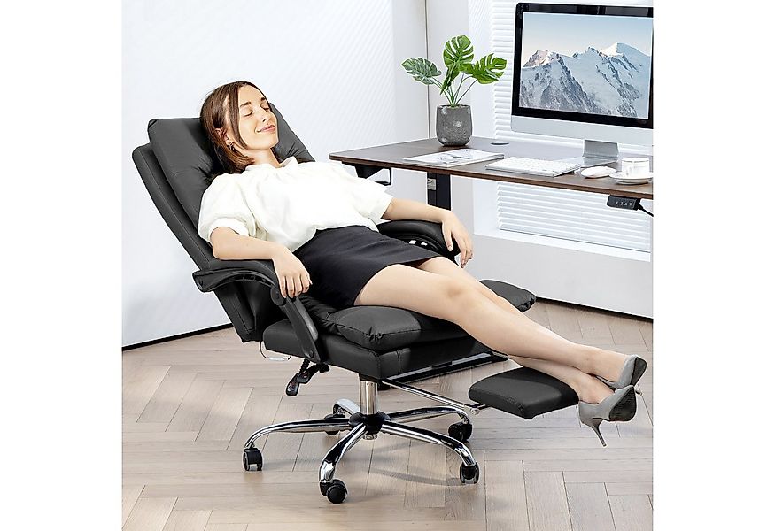 Vinsetto Schreibtischstuhl Bürostuhl mit Massagefunktion (Bürostuhl mit Mas günstig online kaufen