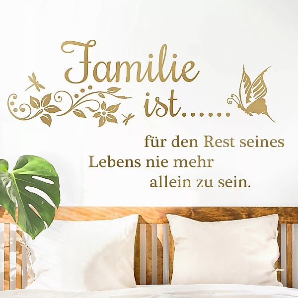 Wandtattoo Familie ist für den Rest seines Lebens... günstig online kaufen