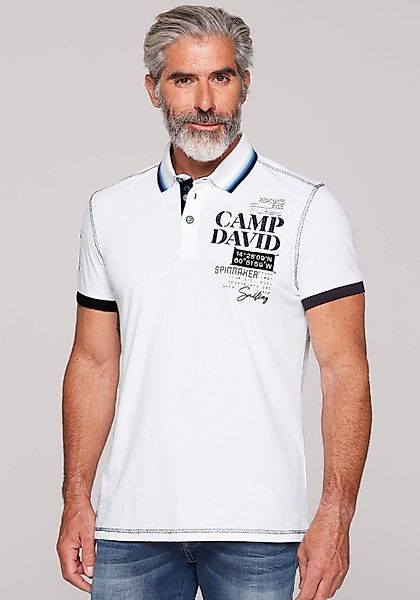 CAMP DAVID Poloshirt, mit Logo-Applikationen günstig online kaufen