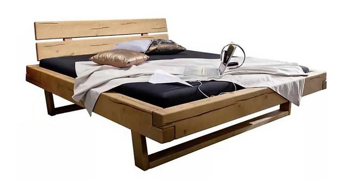 Main Möbel Massivholzbett Main Möbel Balkenbett 'Jeanette' 140x200cm Fichte günstig online kaufen