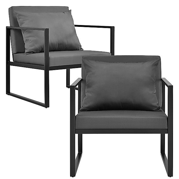 casa.pro Gartenlounge-Set, »Lerum« Gartenstuhl 2er Set günstig online kaufen