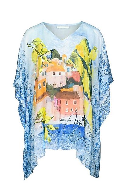 bianca Blusenkimono TUNIKA mit Frontmotiv im Almalfi Stil günstig online kaufen