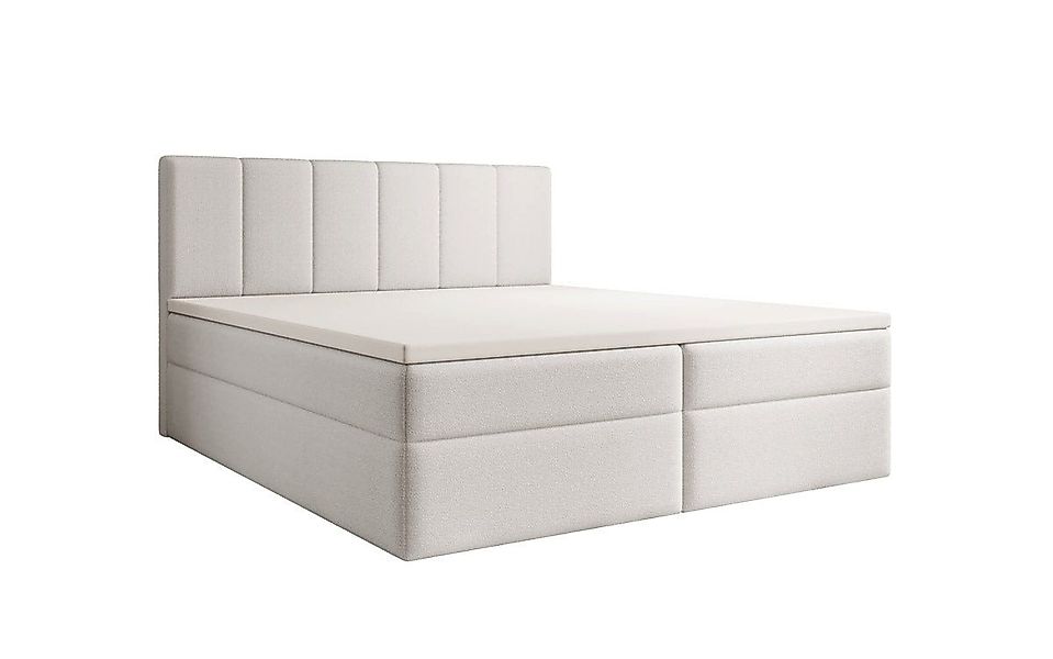 Luxusbetten24 Boxspringbett Aurelia Bouclé, mit Stauraum günstig online kaufen