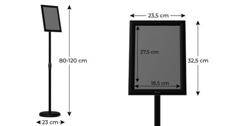 ALLboards Einzelrahmen ALLboards Doppelseitige Werbetafel Kundenstopper günstig online kaufen