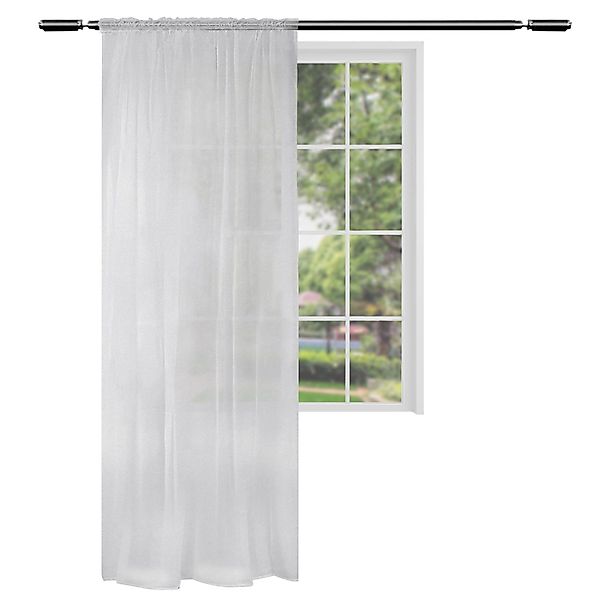 Woltu Gardine, Kräuselband (1 St), halbtransparent, günstig online kaufen