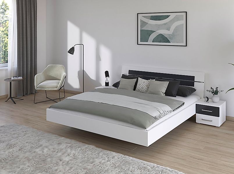 rauch Bettanlage "Doppelbett Futonbett BURANO in schwebender Optik" Set, 3 günstig online kaufen