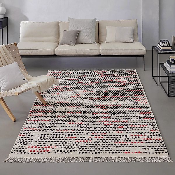 Wecon home Teppich »London Red«, rechteckig, 11 mm Höhe, handgewebt, robust günstig online kaufen