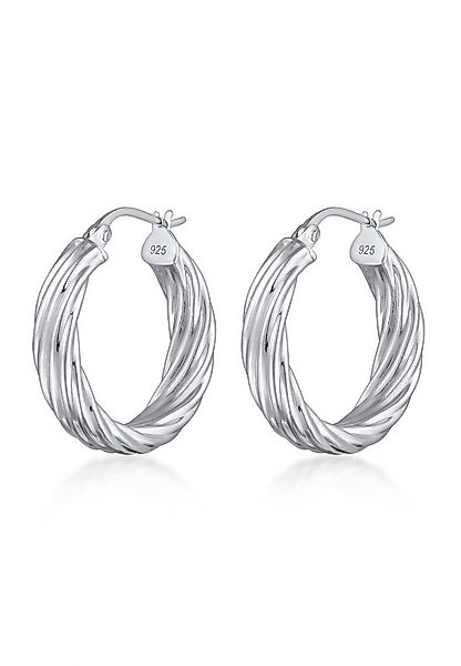 Elli Paar Creolen Creolen Twisted 925 Sterling Silber günstig online kaufen