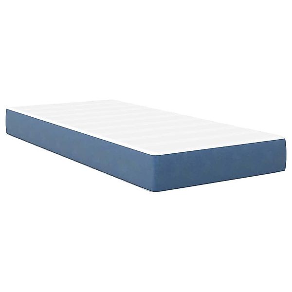 vidaXL Bett Bettmatratze mit Matratze Blau günstig online kaufen