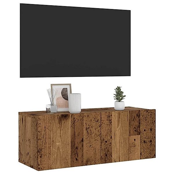 vidaXL Schrankmodule TV-Wandschrank Altholz-Optik 80x30x30 cm Holzwerkstoff günstig online kaufen