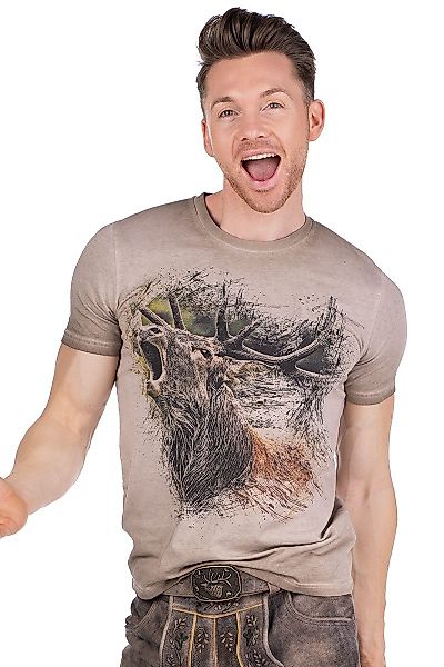 Almtracht® Trachtenshirt Trachtenshirt Herren - RUDOLF günstig online kaufen