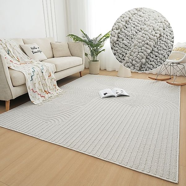 my home Teppich Jola Hoch-Tief-Design, Scandi-Look, günstig online kaufen
