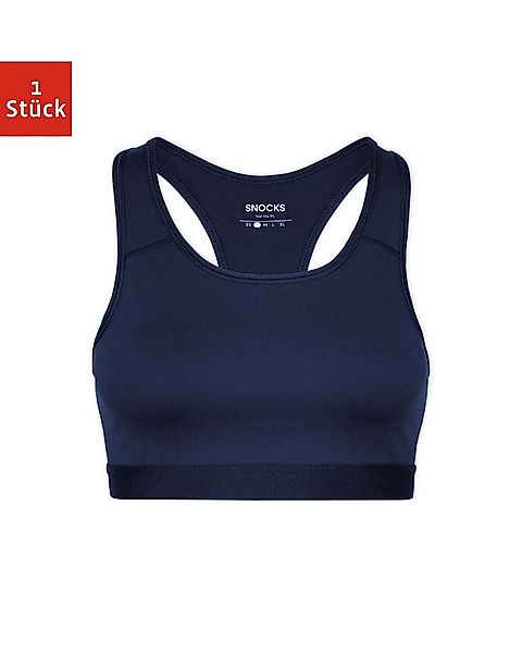 SNOCKS Sport-BH Sports Bra (1-tlg) aus recyceltem Polyester, doppellagige V günstig online kaufen